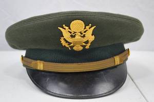 lot 261 image: US Army Officer Service Cap by Bancroft Pak Cap Vietnam Era