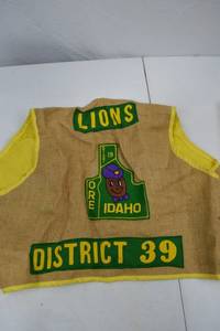 lot 269 image: Lions Club District 39 Vest - Oregon Idaho - Medium