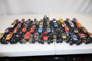 lot 54 image: Large Collection of Monster Jam Die-Cast Toy Monster Trucks