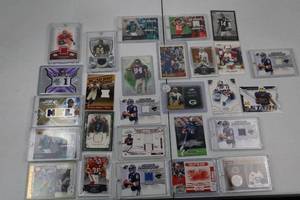 lot 58 image: Football Jersey & Memorabilia Card Lot - Relics, Rookies & Inserts