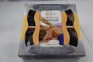 lot 82 image: Hot Stone Massage and Aromatherapy Massage Book & Kit