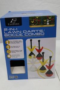 lot 294 image: EastPoint 2-in-1 Lawn Darts and Bocce Combo Set