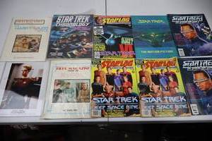 lot 300 image: Star Trek Magazine and Book Lot - Official Fan Club, Files, Chronology