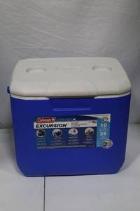 lot 311 image: Coleman Excursion 30-Quart Cooler with EZ-Clean Top