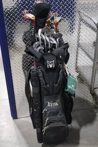 lot 326 image: Lynx Golf Club Set with Bag, Wilson Irons & Drivers