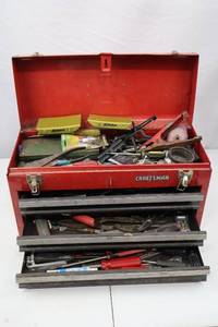 lot 333 image: Hand Tool Lot with Craftsman Toolbox, Sockets and Assorted Tools