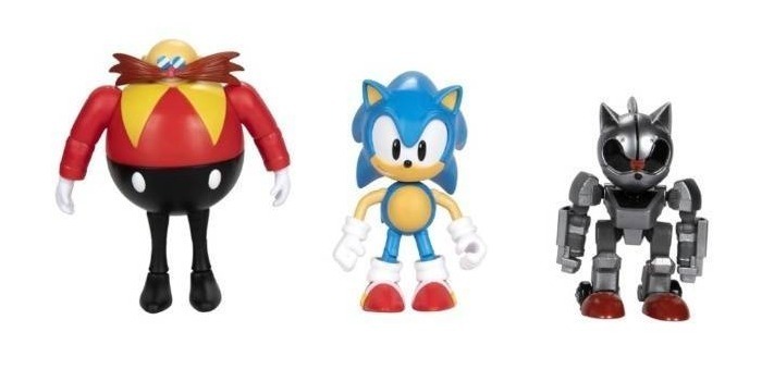 lot 33J image: Brand New Sonic the Hedgehog Figures Featuring Sonic, Dr. Eggman, and Mecha Sonic
