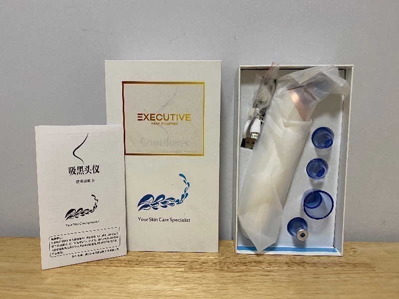 lot 59A image: Blackhead Acne Face Cleanser Suction Vacuum Pressure, White - Brand New