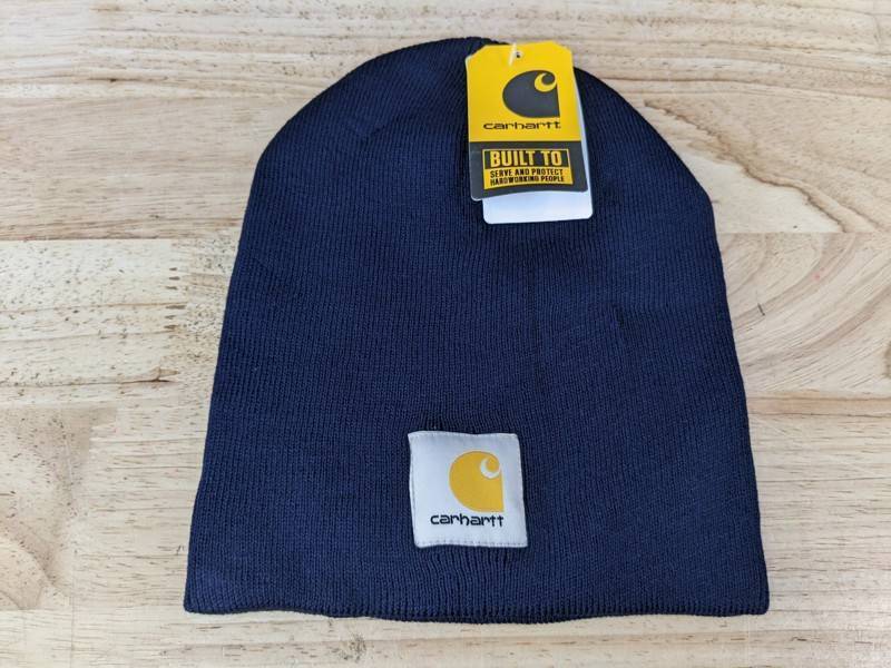 lot 72 image: Carhartt Navy Blue Knit Cuffed Beanie OSFM - Brand New