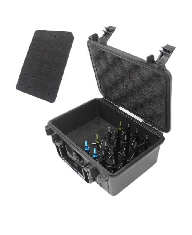 lot 78F image: OGNTUH Broadhead Case - Holds up to 28 Broadheads, Waterproof - Brand New