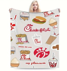lot 21H image: Chick-fil-A Throw Blanket - Brand New