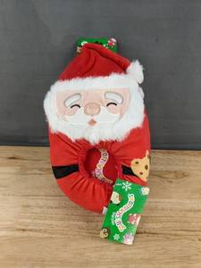 lot 47L image: Squishmallows Santa Claus Slippers Size 131 - Brand New