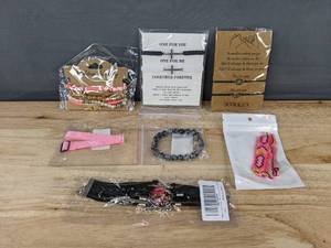 lot 202 image: 12 Assorted Fashion Bracelets - Brand New
