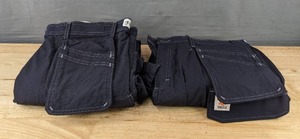 lot 96L image: 2 Pair Thrive Workwear Mens FR Work Pants 36W x 32L