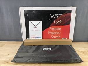 lot 263A image: JWST 150-Inch 169 Foldable Projector Screen $97 Retail - Brand New