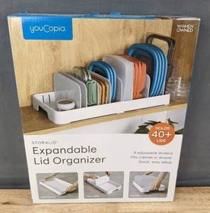 lot 99L image: YouCopia StoraLid Expandable Lid Organizer - Brand New