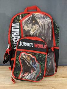 lot 63L image: Jurassic World Backpack and Lunch Bag Set - Brand New