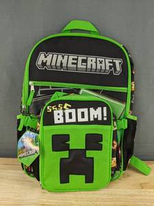 lot 29H image: Minecraft Backpack and Lunch Bag Set - Brand New