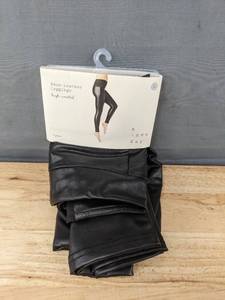 lot 323 image: A New Day Faux-Leather Leggings Black Womens Large - Brand New