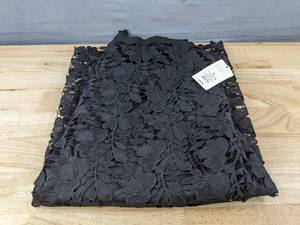 lot 333 image: A New Day Womens Flowered Lace Skirt Black XL - Brand New
