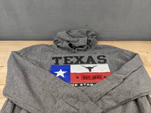 lot 164A image: Do Do Brand Texas Hoodie Mens 3X Gray - Brand New