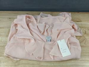 lot 353 image: A New Day Womens Pink Ruffle Slip Dress Size Small, $40 Retail - Brand New