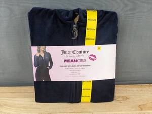 lot 119L image: Juicy Couture Mean Girls Classic Velour Zip Hoodie Medium - Brand New