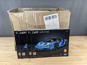 lot 82H image: CaDA Master Super Car 18 Scale Building Set, Parts & Manuals A