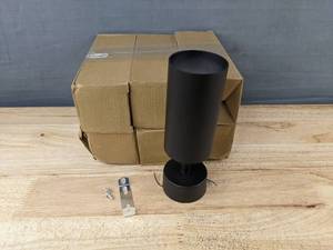 lot 509 image: 6 Black LED Hardwired Spot Lights - Brand New A