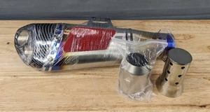 lot 111L image: Motorcycle Slip-On Exhaust Muffler - Brand New A