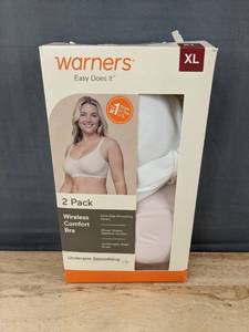 lot 593 image: Warners Wireless Comfort Bra 2 Pack XL - Brand New