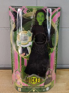 lot 417 image: Wicked Singing Elphaba Doll - Sings Defying Gravity, Mattel - Brand New P