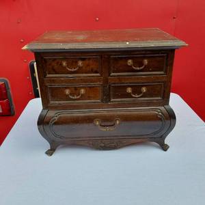 Small Dresser Top Jewelry or Other Cabinet 16" tall