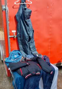lot 19 image: Lot of Vintage Snow Pants and Jackets - Kawasaki Snow Pants Size XL, Yamaha Jacket Ladies Large and Others Including Snow-Shield