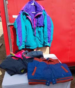lot 22 image: Lot of 3 Vintage Jackets Including Columbia Womens Large and Sno-Down Size M