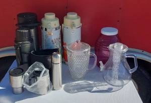 lot 65 image: Insulated Coffee Servers, Thermos, Tea Infuser Pitcher and more