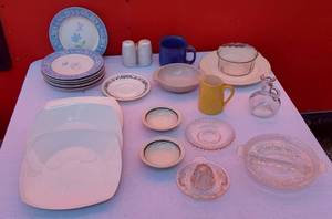 lot 67 image: Variety of Plates, Coffee Cups and More
