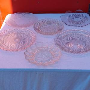 lot 84 image: Crystal and Glass Serving Platters