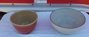 lot 116 image: Lot of 2 Stonewear Bowls Including Kla-Hammrd
