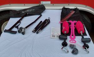 lot 127 image: Shoe Stretchers and Folding Canes