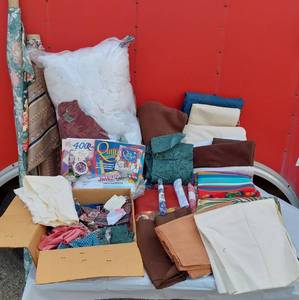lot 155 image: Huge Lot of Sewing and Quilting Material and Supplies