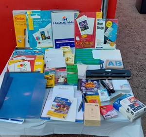 lot 272 image: Paper, Photo Paper, Hole Punch, Post Its and More