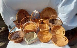 lot 355 image: Large Lot of Woven Baskets