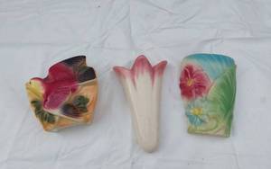 lot 372 image: Royal Copley Ceramic Wall Pocket and Other Wall Pockets