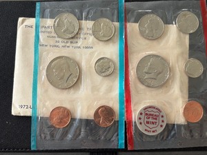 lot 16 image: 1972 P & D Mint Set
