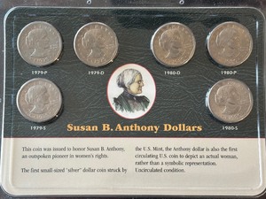 lot 34 image: Susan B. Anthony Dollar Set
