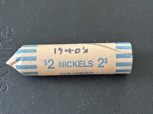 lot 71 image: Jefferson Nickel Roll 1940s