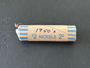 lot 72 image: Jefferson Nickel Roll 1950s