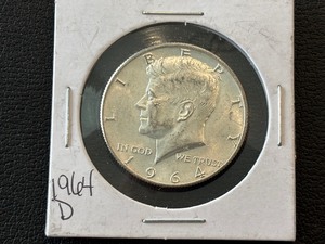 lot 3 image: 1964-D Kennedy Half Dollar