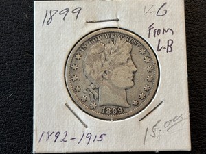 lot 18 image: 1899 Barber Half Dollar